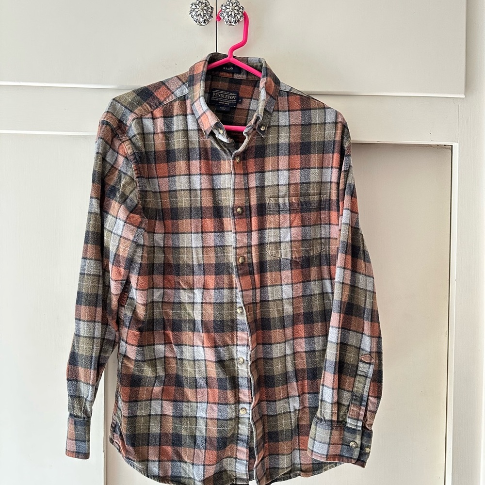 Pendleton Plaid Button-Down Shirt
